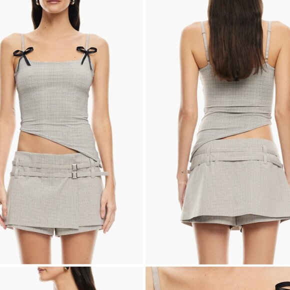 LIONESS Dollhouse Bow Strap Asymmetric Camisole Size XS - Picture 1 of 4